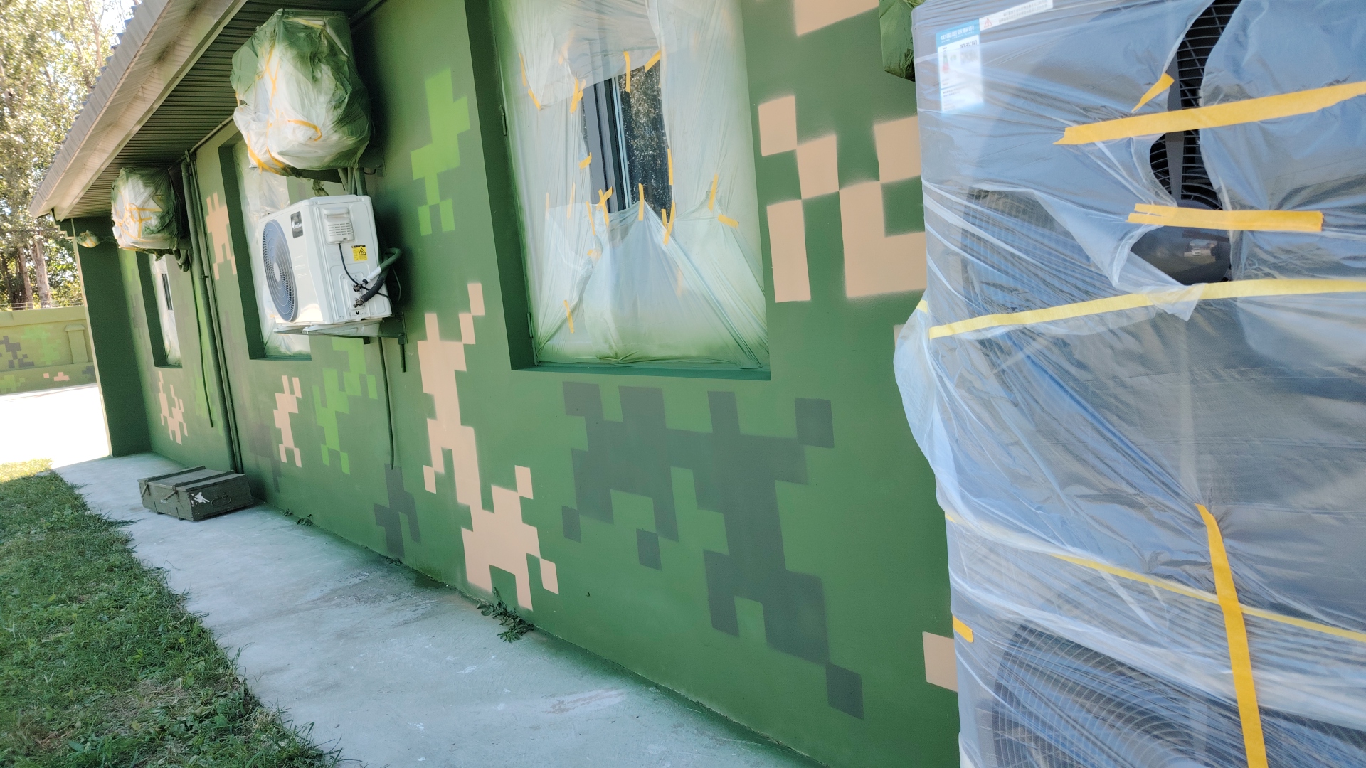 太原外墙迷彩漆施工多少钱 伪装迷彩漆  