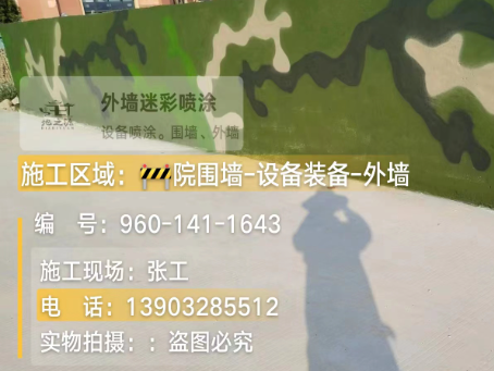 太原 迷彩漆喷涂价格（按平方米计费）